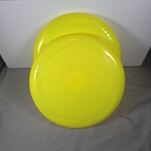 Frisbee Flying Disc Summer Spring Toys Set Of 2 Yellow 10inch